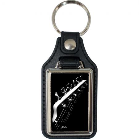 Leder-Schlüsselanhänger mit Motiv – Telescope –  06275/8 aus der Serie  ROCK YOU© MUSIC