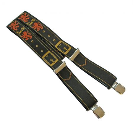 Hosenträger mit Print - Bayern Löwe Lederhose - 06509
