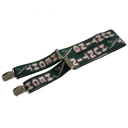 Hosenträger Hosenhalter mit Print - Hunting Hecht - 06643