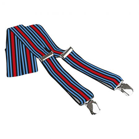 Hosenträger - Streifen Maritini blau-rot - 06664