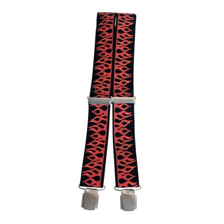 Hosenträger mit Print - Flammen quer - 06733