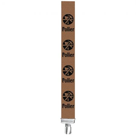 Hosenträger mit Print - Zunftzeichen Polier - 06757 hellbraun