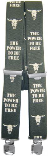 Hosenträger mit Print - The Power to be free - 06785