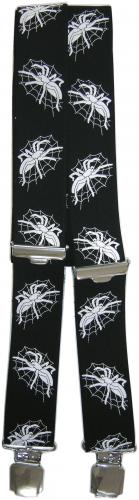 Hosenträger mit Print - Spinne Spider - 06791 schwarz