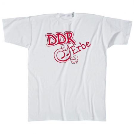 Kinder T-Shirt mit Print - DDR Erbe - 06926 - weiß Gr. 98-164