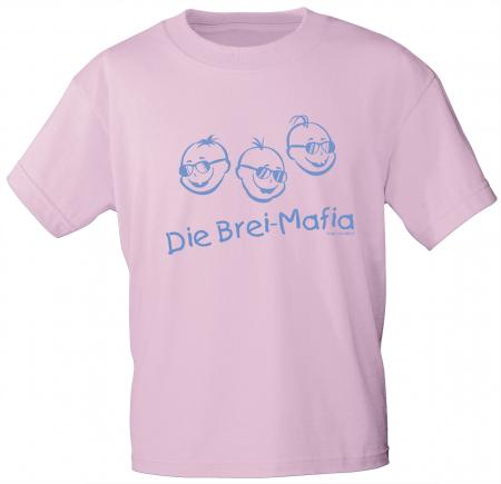 Kinder T-Shirt mit Aufdruck - Die Brei-Mafia - 06968 - rosa - Gr. 86-164