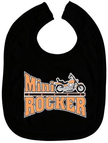 Baby-Lätzchen - Druckmotiv -Mini Rocker - 07004 - schwarz
