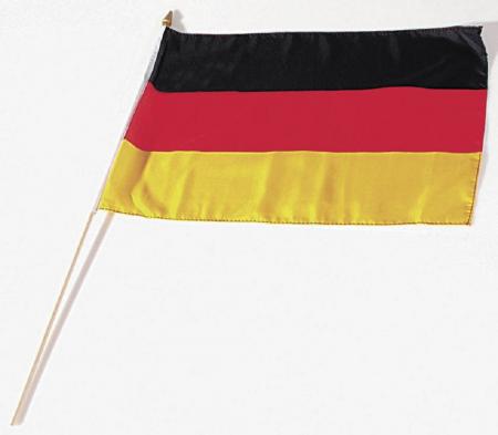 Stock-Länderfahne - DEUTSCHLAND - Gr. ca. 40 x 30 cm - 77040
