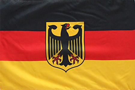 Länder-Fahne - DEUTSCHLAND Bundesadler - Gr. ca. 40 x 30 cm - 07637 - Fan-Flagge