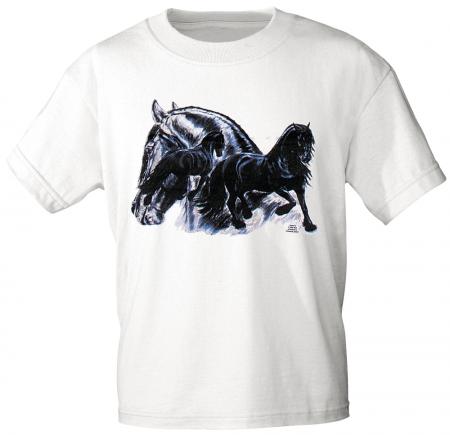 Kinder-T-Shirt mit Print - Friesengruppe - 08138 weiß - ©Kollektion Bötzel - Gr. 110-164