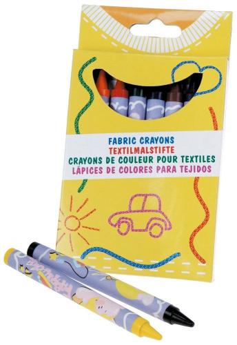 Textil- Wachsmalstifte in 8 Farben - 08864