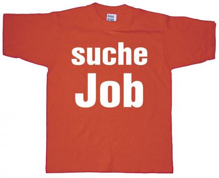 T-SHIRT unisex mit Print - Suche Job - 09647 orange - Gr. S-XXL