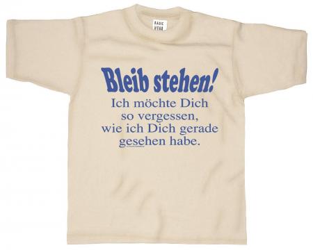 T-SHIRT mit Print - Bleib stehen... - 09706 cremefarben - Gr. S-XXL