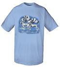 KINDER T-Shirt mit Print - Dalmatiner - 08248 hellblau - aus der ©Kollektion Bötzel - Gr. 122/128
