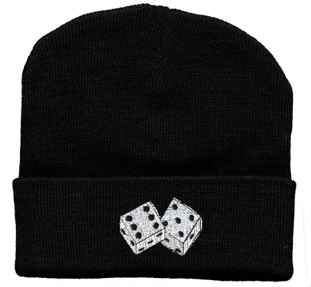 Hip-Hop Mütze Würfel 56542 schwarz
