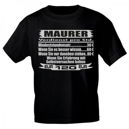 T-Shirt Sprücheshirt Handwerker - Maurer - 10285 Gr. S-2XL