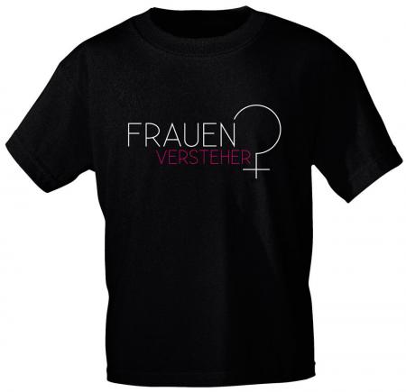 T-Shirt mit Print - Frauenversteher - 10464 schwarz - Gr. S-2XL