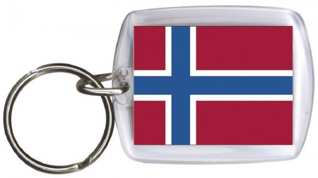 Schlüsselanhänger mit Nationalflagge Norwegen NORWEGEN Gr. ca. 4cm x 6cm 81123