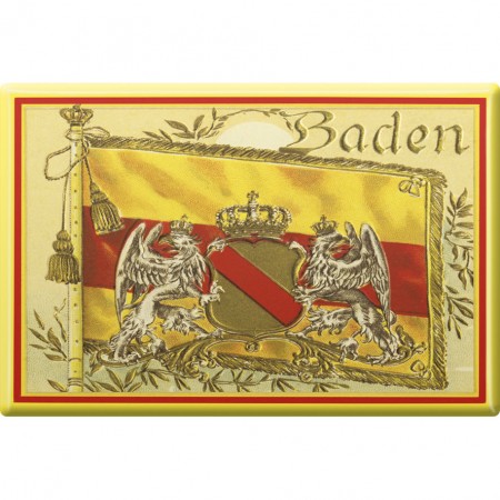 Magnet Nostalgie - Golden Baden - Gr. ca. 8 x 5,5 cm - 38722 - Küchenmagnet