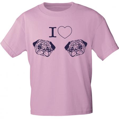 T-SHIRT unisex mit Motivdruck - I like Hunde Dogs - 10720 - Gr. S-XXL