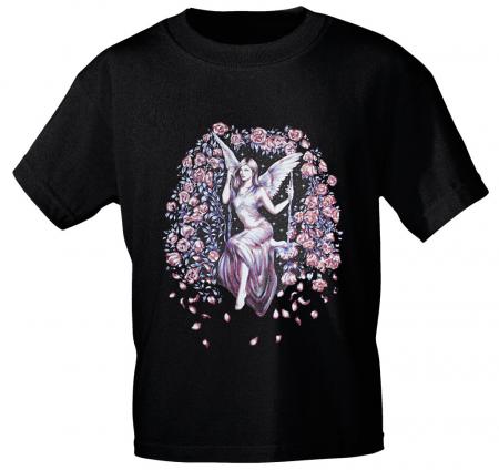 T-Shirt mit Print - Fee Rosenbogen - Gr. S-2XL - 10865 - versch. Farben zur Wahl -
