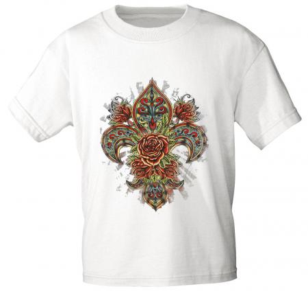 T-Shirt mit Print - Fantasy Rose - 10891 - versch. Farben zur Wahl - S-XXL