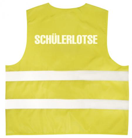 Warnweste mit Aufdruck - SCHÜLERLOTSE - 11581 gelb Gr. L/XL