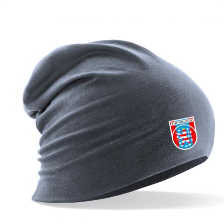 Longbeanie Slouch-Beanie Sommerbeanie mit Textildruck Wappen - THÜRINGEN - SB55024