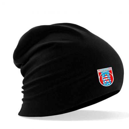 Longbeanie Slouch-Beanie Sommerbeanie mit Textildruck Wappen - THÜRINGEN - SB55024