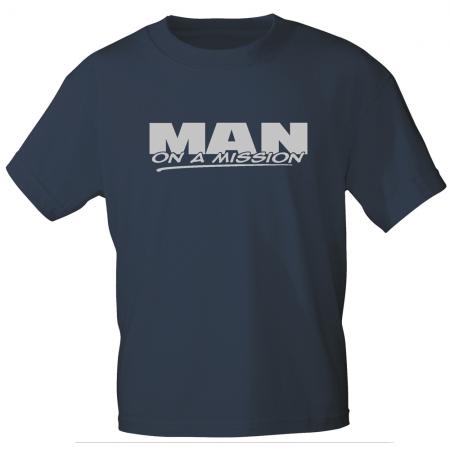 T-Shirt mit Print -MAN on a Mission - 12188 Gr. S-3XL