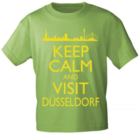 T-Shirt mit Print - Keep calm and visit Düsseldorf - 12913 versch. Farben zur Wahl - Gr. S-XXL