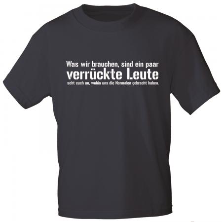 T-Shirt mit Print - paar verrückte Leute... 12953 Gr. S-3XL