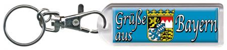 Schlüsselanhänger Keyholder - München - Grüße aus Bayern - Gr. ca. 2,5x7cm - 13207