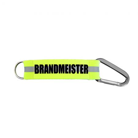 Karabiner Schluesselanhaenger großer Anhaenger reflektierend - Brandmeister - 13475