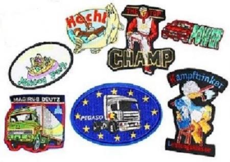 50 x Aufnaeher Patches 5 cm - 15 cm verschiedene - 135