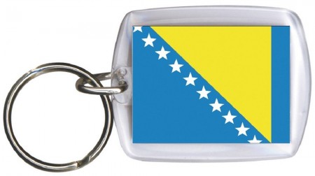 Schlüsselanhänger - BOSNIEN - Gr. ca. 4x5cm - 81028 - WM Länder