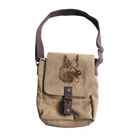 Canvas-Tasche mit Einstickung - Schäferhund - 13653