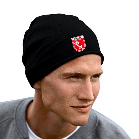 Longbeanie Slouch-Beanie Sommerbeanie mit Textildruck Wappen - BREMEN - SB55026