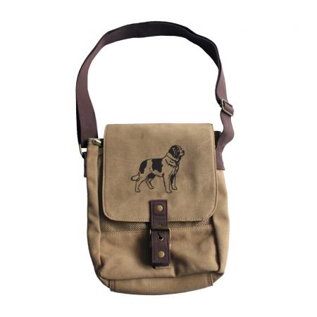 Canvas-Tasche mit Einstickung - Bernhardiner - 15608