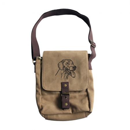 Canvas-Tasche mit Einstickung - Dobermann - 15609