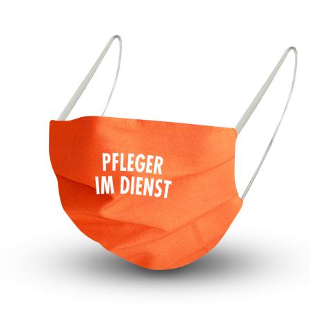Design Maske mit zertifizierten Innenvlies - Pfleger im Dienst - 15860 + Gratiszugabe