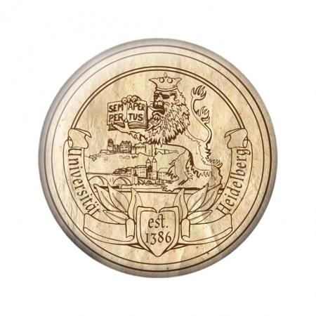 Ansteckbutton mit Print - Uni Heidelberg Est 1386 - 18080 - Gr. ca. 57mm