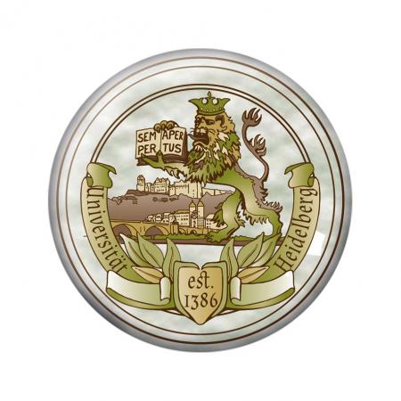 Ansteckbutton mit Print - Uni Heidelberg Est 1386 - 18081 - Gr. ca. 57mm