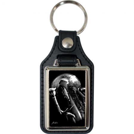 Leder-Schlüsselanhänger mit Motiv – Tuba – 06276/1 aus der Serie  ROCK YOU© MUSIC