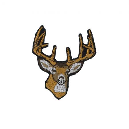 Aufnäher Patches Hirschkopf Gr. ca. 5,5 x 7 cm 01644