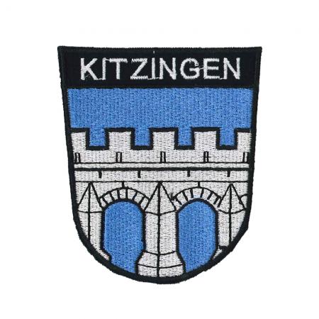 Aufnäher Patches Wappen Kitzingen Gr. ca. 7,8 x 9 cm 01673