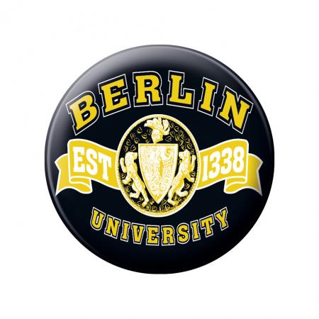 Ansteckbutton - Berlin EST 1328 University  - 18833 - Gr. ca. 5,7cm