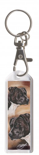 DESIGNER Schlüsselanhänger -Terrier - Gr. ca. 70x25mm - 13100
