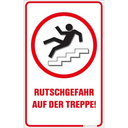 Schild - Rutschgefahr auf der Treppe - 309885/1 Gr. 25cm x 40cm