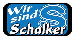 Türschild- Kunstoffschild - Wir sind Schalker - Gr. ca. 14,6cm x 7,5 cm - 303241